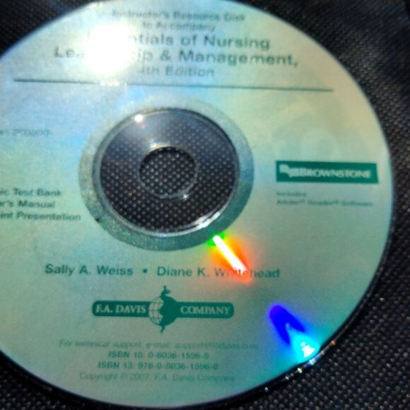 Essentials Of Nursing Leadership Management Test Bank Instructor Resource CD - Picture 3 of 6